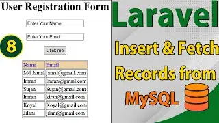 Laravel Database Fundamentals : Inserting and Fetching Records | हिंदी में Laravel सीखें