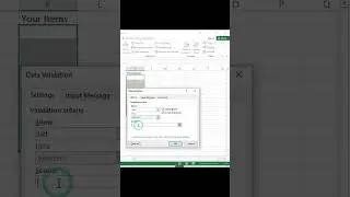 how to create manual drop down list | excel data validation | excel hacks | urdu tutorial | #shorts