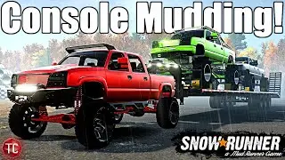 SnowRunner: 05 Cateye Duramax GOES MUDDING ON CONSOLE & MORE!