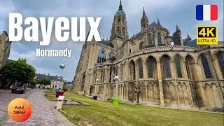 [Bayeux Normandy 2023] 4K Walking Tour| Beautiful Medieval city you must see in France