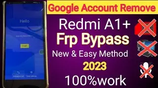 Redmi A1plus  Frp bypass without Pc 2023(220733SFG)Redmi bypass Android 12