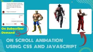 On Scroll Animation Effects Using HTML CSS & JavaScript Code | Keyframe Effects