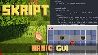 How To Make A GUI - Minecraft Skript Tutorial