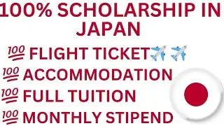 100% fully funded scholarship in Japan for international students | no IELTs | Bsc, PGD, Msc & PhD