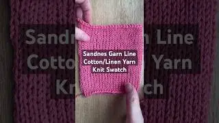 Sandnes Garn Line yarn review - knitting swatch - 20x28 gauge #knit #yarntube #yarn