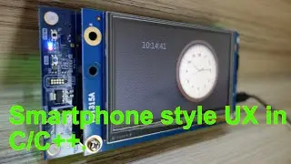 How to develop SmartPhone style UX for embedded MCU projects ?