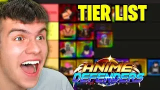 OFFICIAL ANIME DEFENDERS TIER LIST! All Units Ranked Best To Worst!