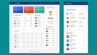 Responsive Admin Dashboard Panel using HTML CSS and JavaScript | Dashboard Design using HTML and CSS