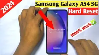 How To Hard Reset Samsung Galaxy A54 5G/2024