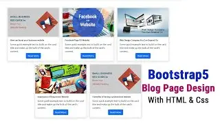 bootstrap 5 me responsive blog layout kaise banaye | Build a Blog Layout In Bootstrap 5 | Responsive