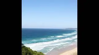 View looking over Tallow Beach in Byron Bay #byronbay #tallow