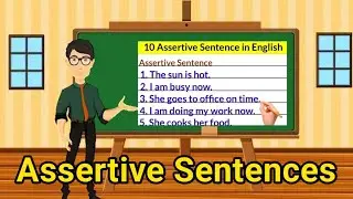 Assertive sentence | assertive sentence 10 examples | assertive sentence example | Negative Sentence