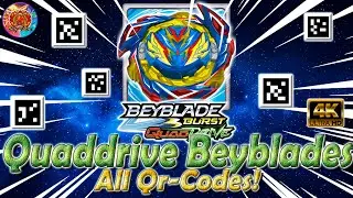 All QUADDRIVE Beyblades Qr-Codes | Все Qr-Коды Бейблейдов Quaddrive - Beyblade Burst Quaddrive App