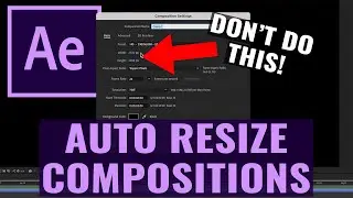 How To RESIZE Compositions In After Effects FAST