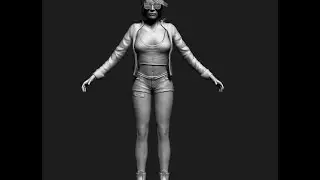 Zbrush rendering Girl