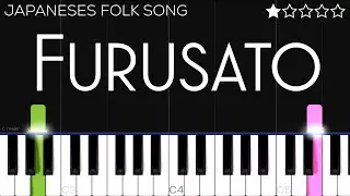 Furusato (Japanese Folk Song) | EASY Piano Tutorial