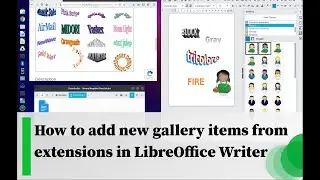 How to add new gallery items from extensions in LibreOffice Writer