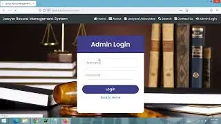 Lawyer Record Management System | Python Django Project
