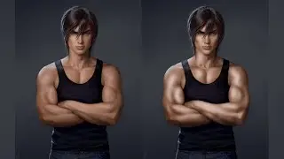 How To Dodge & Burn with Drawing Lines In Photoshop | Tasty Tutorials