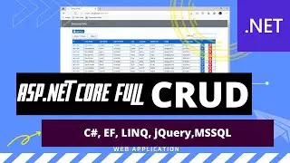 ASP.NET Core full CRUD with .NET 5 | jQuery Datatable, paging, sorting and searching | EF code first