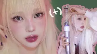 모브 메이크업 + 메이크업에 어울리는 헤어스타일하는법 (C컬, 웨이브머리, 묶음머리TIP) Makeup + Hairstyle = lifehack!