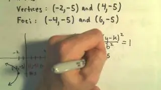 Finding the Equation for a Hyperbola Given the Graph - Example 2