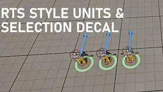 RTS Unit Setup & Selection Decal Material in Unreal Engine