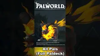 Palworld - All Pals (Full Paldeck) #shorts