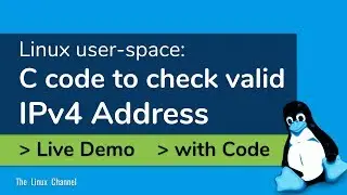 346 C code to check valid IP Address (IPv4) - Live Demo and Example #linux #programming #coding