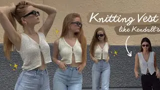 KNITTING VEST 😍/ beginner friendly / Trend of the summer 2023 🔥