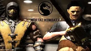 Scorpion (Hellfire) VS Leatherface (Killer) MKX Fight #mkx #mortalkombat #mk