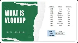 VLOOKUP Function in Excel | Tutorial for Beginners