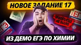 Новое задание 17 из ДЕМО ЕГЭ по химии 2025