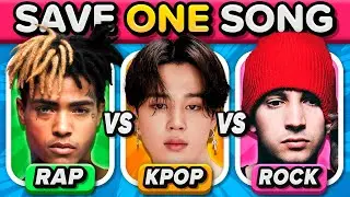 RAP vs KPOP vs ROCK: Save One Song 🎶 | Music Quiz