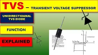 {485} TVS Diode Unidirectional Explained, Transient Voltage Suppressor, Transil or Thyrector