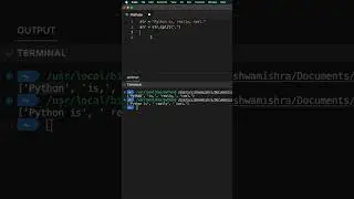 Useful Python Tip - Split and Join 