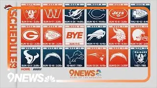 Broncos 2023 schedule announced