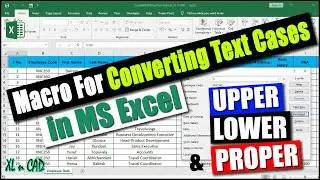 Macro for converting Text into Lower, Upper and Proper Case