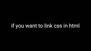 how to link css in html