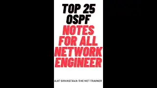 Top 25 notes on OSPF | OSPF kya hota hain | ospf 