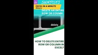 DELETE ROW OR COLUMN IN EXCEL 
