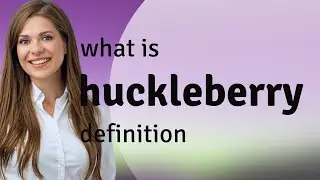 Huckleberry • what is HUCKLEBERRY meaning