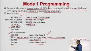 Timer/Counter, Serial Communication Programming