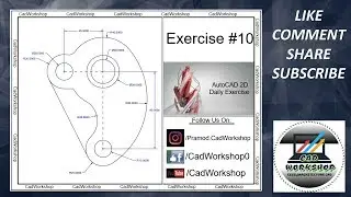 AutoCAD Exercise: 10 For Beginners | Step by Step