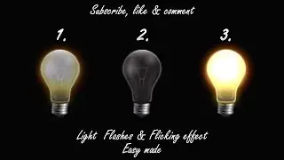 How to Make Light Flicker & Flashes effect on After Effects l Made Easy