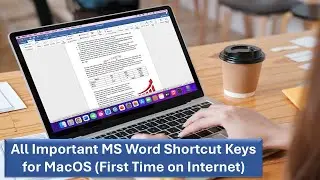 All Important MS Word Shortcut Keys for MacBook MacOS  (First Time on Internet)