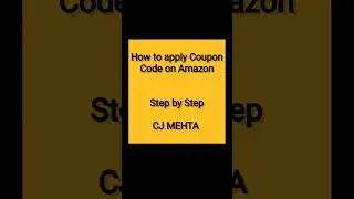 How to apply Coupon code #cjmehta #shorts #reels