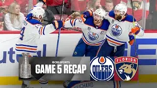 2024 Stanley Cup Final: Oilers hang on in WILD FINISH to force Game 6 | CBS Sports