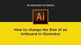 Change Artboard size in Illustrator | Adobe Illustrator Tutorial #9