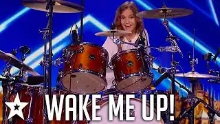 Kid Drummer Plays Avicii - Wake Me Up on ČESKO SLOVENSKO MÁ TALENT | Got Talent Global